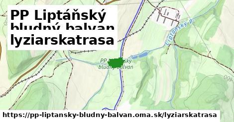 PP Liptáňský bludný balvan Lyžiarske trasy  
