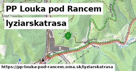 PP Louka pod Rancem Lyžiarske trasy  