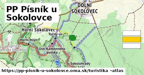 PP Písník u Sokolovce Turistické trasy  