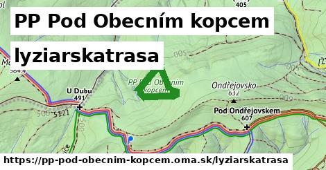 PP Pod Obecním kopcem Lyžiarske trasy  