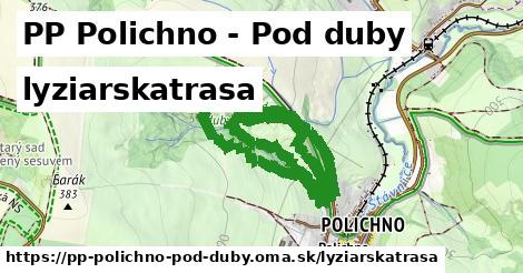 PP Polichno - Pod duby Lyžiarske trasy  