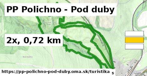 PP Polichno - Pod duby Turistické trasy  