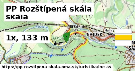 PP Rozštípená skála Turistické trasy iná 