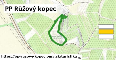 PP Růžový kopec Turistické trasy  