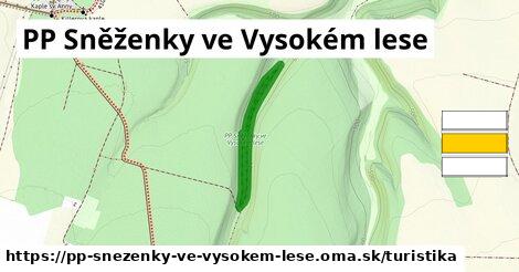 PP Sněženky ve Vysokém lese Turistické trasy  