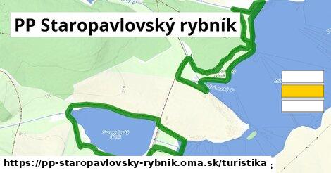 PP Staropavlovský rybník Turistické trasy  