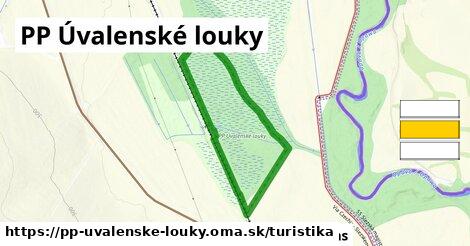 PP Úvalenské louky Turistické trasy  