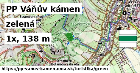 PP Váňův kámen Turistické trasy zelená 