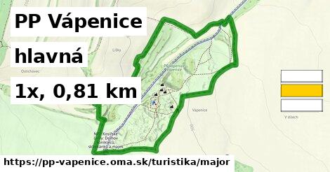 PP Vápenice Turistické trasy hlavná 