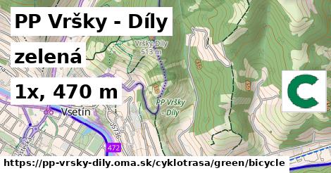 PP Vršky - Díly Cyklotrasy zelená bicycle