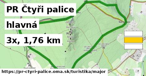 PR Čtyři palice Turistické trasy hlavná 