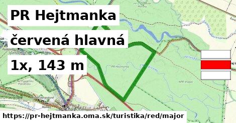 PR Hejtmanka Turistické trasy červená hlavná