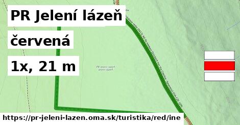 PR Jelení lázeň Turistické trasy červená iná