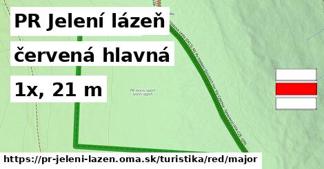 PR Jelení lázeň Turistické trasy červená hlavná