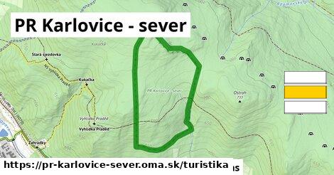 PR Karlovice - sever Turistické trasy  