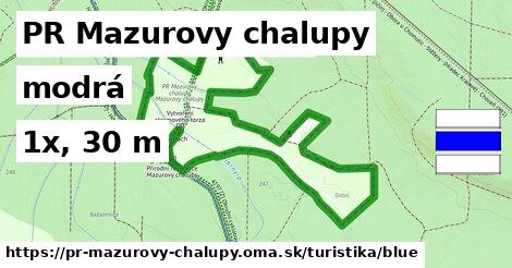 PR Mazurovy chalupy Turistické trasy modrá 