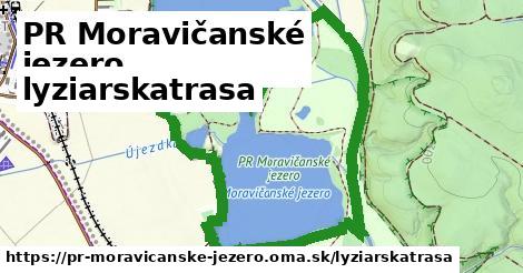 PR Moravičanské jezero Lyžiarske trasy  