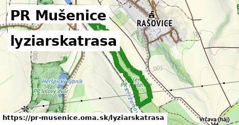 PR Mušenice Lyžiarske trasy  