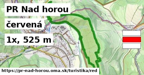 PR Nad horou Turistické trasy červená 