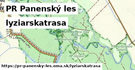 PR Panenský les Lyžiarske trasy  