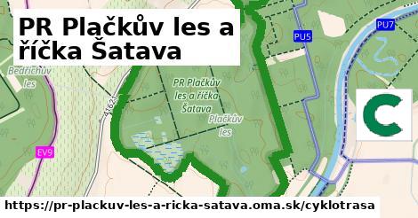 PR Plačkův les a říčka Šatava Cyklotrasy  