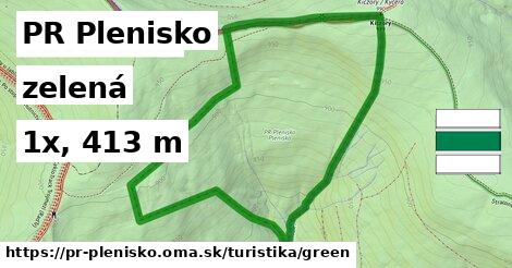PR Plenisko Turistické trasy zelená 
