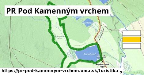 PR Pod Kamenným vrchem Turistické trasy  