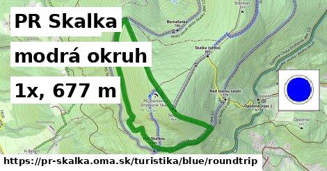 PR Skalka Turistické trasy modrá okruh