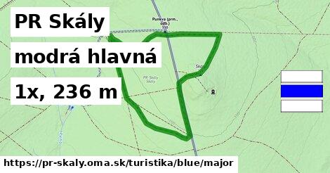 PR Skály Turistické trasy modrá hlavná