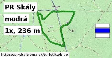PR Skály Turistické trasy modrá 