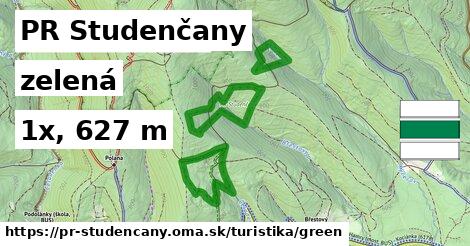 PR Studenčany Turistické trasy zelená 