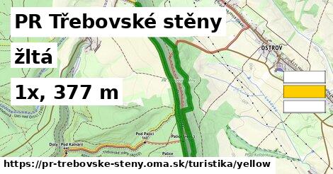 PR Třebovské stěny Turistické trasy žltá 