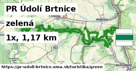 PR Údolí Brtnice Turistické trasy zelená 