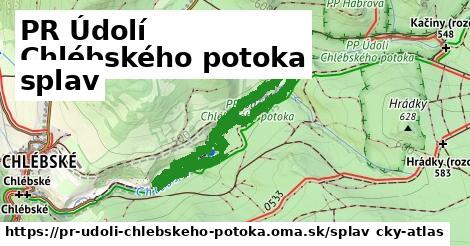 PR Údolí Chlébského potoka Splav  