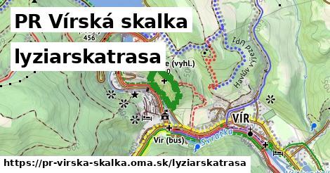 PR Vírská skalka Lyžiarske trasy  
