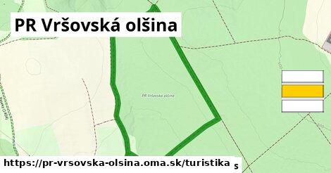 PR Vršovská olšina Turistické trasy  