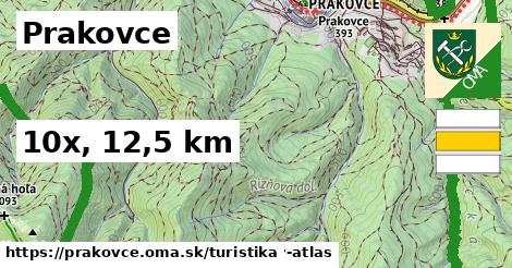 Prakovce Turistické trasy  