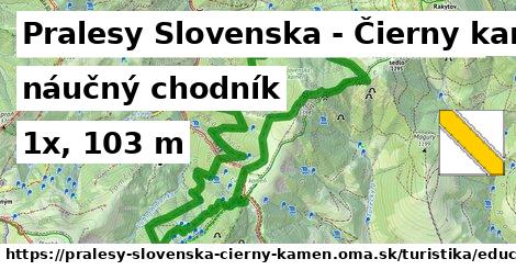 Pralesy Slovenska - Čierny kameň Turistické trasy náučný chodník 