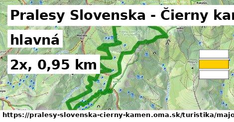 Pralesy Slovenska - Čierny kameň Turistické trasy hlavná 