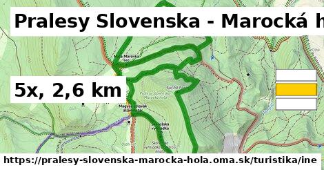 Pralesy Slovenska - Marocká hoľa Turistické trasy iná 