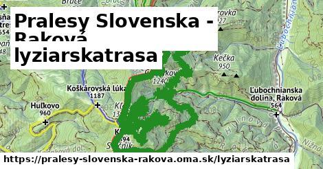 Pralesy Slovenska - Raková Lyžiarske trasy  