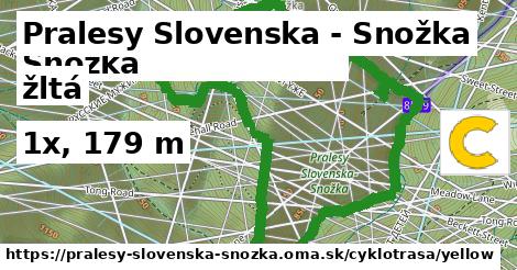 Pralesy Slovenska - Snožka Cyklotrasy žltá 