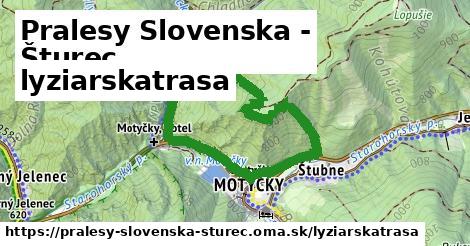 Pralesy Slovenska - Šturec Lyžiarske trasy  