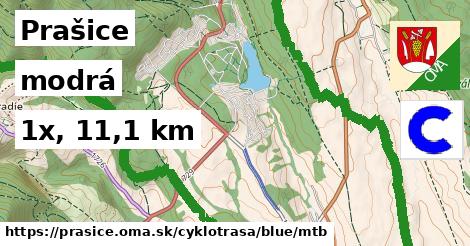 Prašice Cyklotrasy modrá mtb
