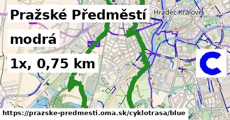 Pražské Předměstí Cyklotrasy modrá 