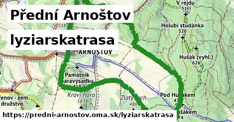 Přední Arnoštov Lyžiarske trasy  