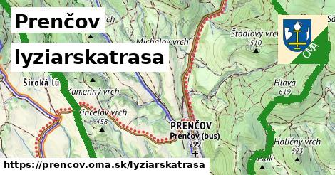 Prenčov Lyžiarske trasy  