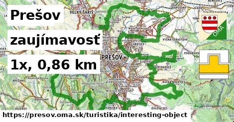 Prešov Turistické trasy zaujímavosť 