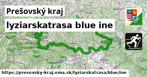 Prešovský kraj Lyžiarske trasy modrá iná