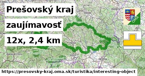 Prešovský kraj Turistické trasy zaujímavosť 